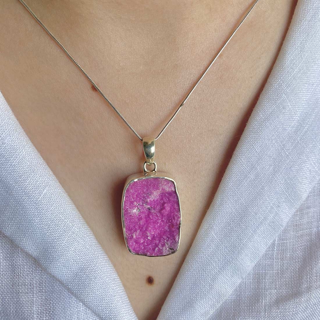 Cobalt Calcite Pendant-(CBC-P-11.)